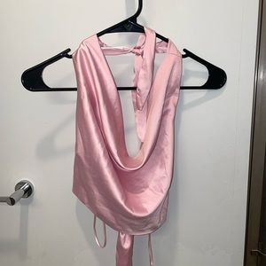 Pink Cowl Neck tank